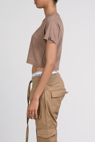 T-shirt court Easy Marron