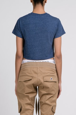 T-shirt court Easy Bleu marine chiné