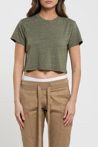 T-shirt court Easy Kaki chiné