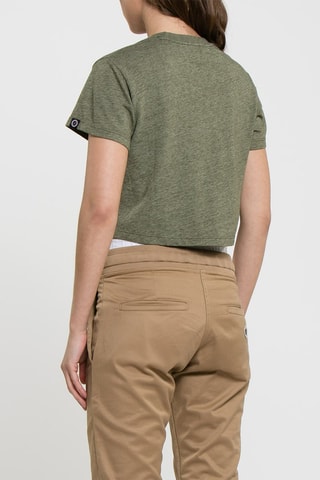 T-shirt court Easy Kaki chiné