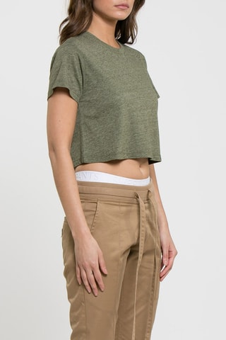 T-shirt court Easy Kaki chiné