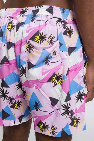 Short Aloha - Rose et blanc