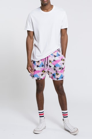 Short Aloha - Rose et blanc