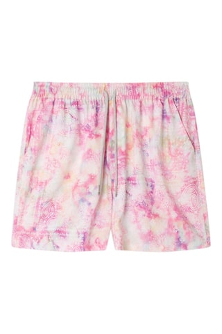Short tie and dye Aloha - Rose et blanc