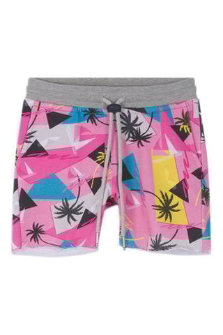 Short Tkid Cutoff Print Rose