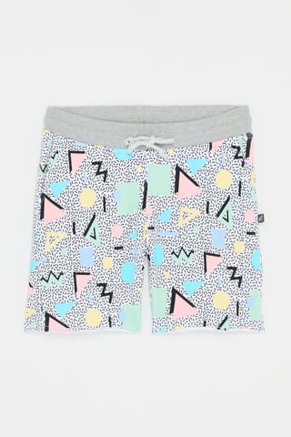 Short Tkid Cutoff Print - Gris