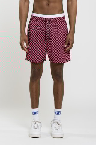 Short droit Terry Print - Rose