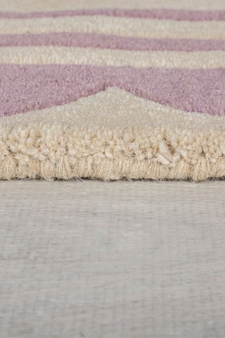 Wollen Vloerkleed Lois - Lichtpaars en Beige