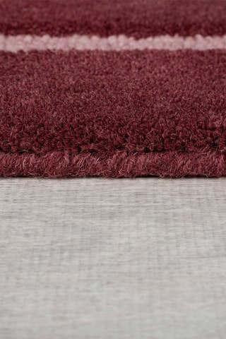 Wollen Vloerkleed Split Ombre Shaped - Bordeauxrood en Roze