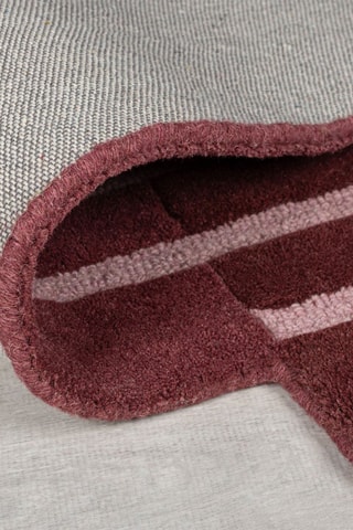 Wollen Vloerkleed Split Ombre Shaped - Bordeauxrood en Roze