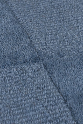 Wollen Vloerkleed Checkerboard - Blauwgrijs