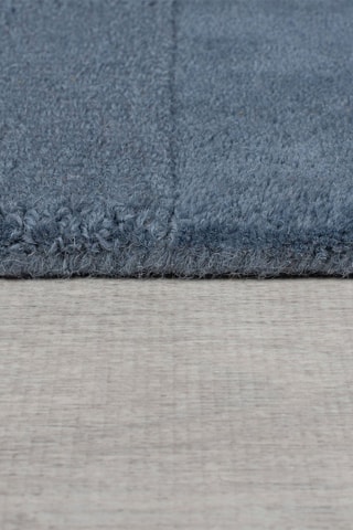 Wollen Vloerkleed Checkerboard - Blauwgrijs