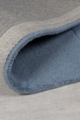 Wollen Vloerkleed Checkerboard - Blauwgrijs