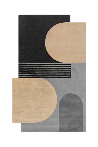 Wollen Vloerkleed Lozenge - Grijs