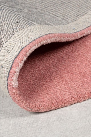 Wollen Vloerkleed Esre - Roze en Blauw