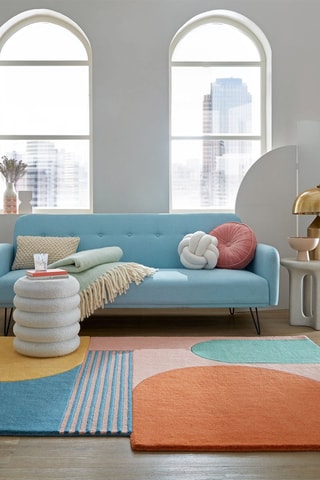 Wollen Vloerkleed Lozenge - Multicolor