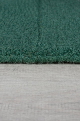 Wollen Vloerkleed Demi Check Ombre - Groen