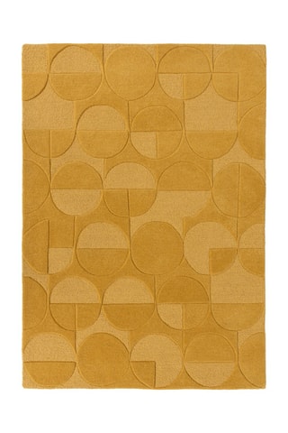 Wollen Vloerkleed Gigi Mosterdgeel