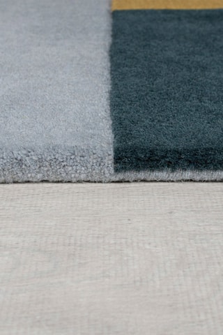 Wollen Vloerkleed Alwyn Bordeauxrood, Roze en Blauw