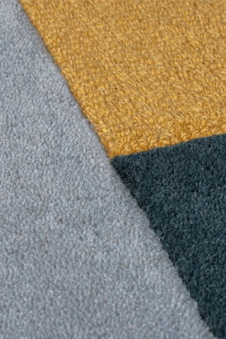 Wollen Vloerkleed Alwyn Bordeauxrood, Roze en Blauw