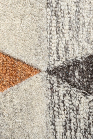 Tapis en laine Amari Crèmekleurig