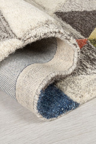 Tapis en laine Amari Crèmekleurig