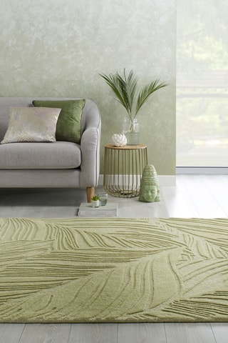 Vloerkleed Lino Leaf Salie