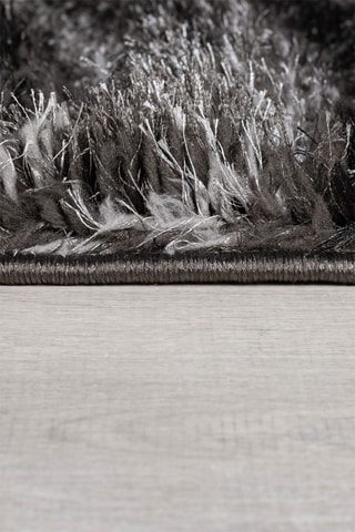 Vloerkleed Velvet Carved Grijs en Zwart