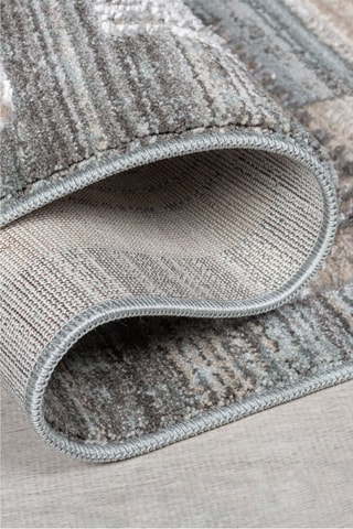 Vloerkleed Evelyn Blocks - Grijs en Beige