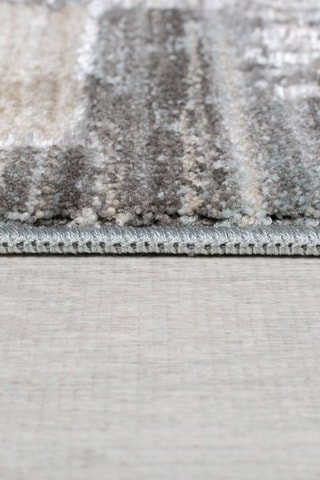 Vloerkleed Evelyn Blocks - Grijs en Beige