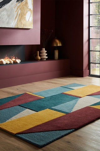 Wollen Vloerkleed Shuffle Shaped - Multicolor