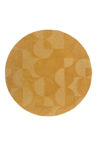 Wollen Vloerkleed Gigi Mosterdgeel