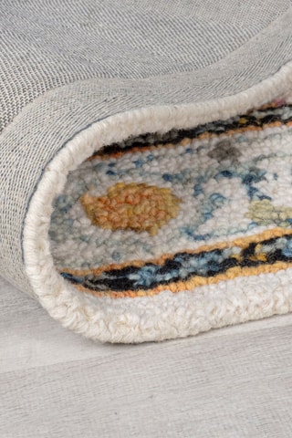 Wollen Vloerkleed Wool Loop Geel