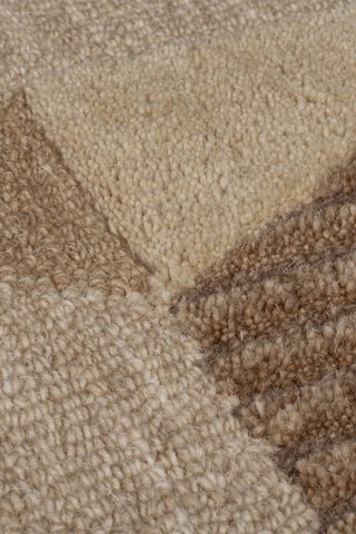 Wollen Vloerkleed Asher - Bruin en Beige