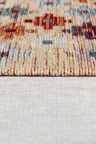 Vloerkleed Abstract Diamond - Beige en Rood