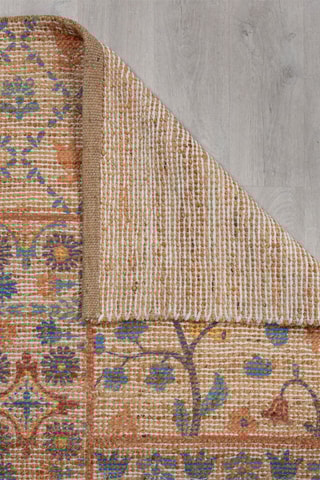 Tapis Taylor Patchwork - Blauw & Naturel