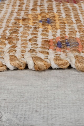 Tapis Taylor Patchwork - Blauw & Naturel