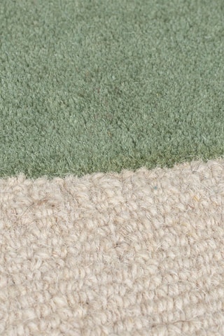 Wollen Vloerkleed Glow - Groen en Blauw