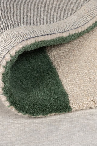 Wollen Vloerkleed Glow - Groen en Blauw