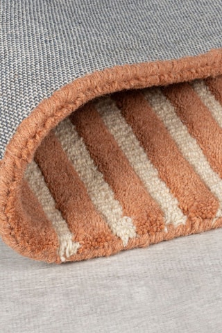 Wollen Vloerkleed Lozenge - Terracotta