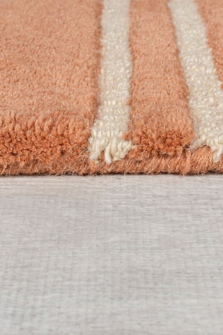 Wollen Vloerkleed Lozenge - Terracotta