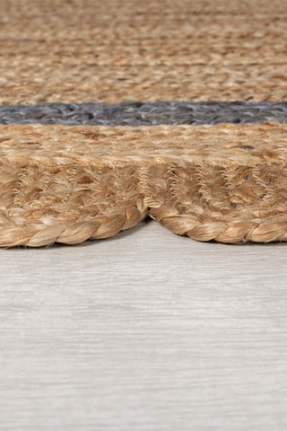 Jute Vloerkleed Grace - Naturel en Grijs