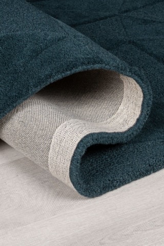 Wollen Vloerkleed Shard - Nachtblauw