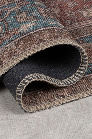 Vloerkleed Cyra - Rood en Blauw