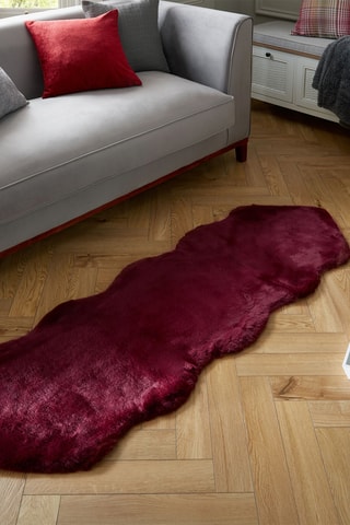 Vloerkleed Supersoft -  Bordeauxrood