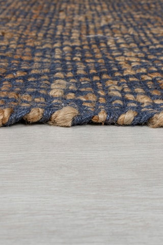 Vloerkleed Jute -  Blauw