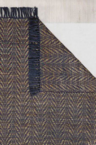 Vloerkleed Jute -  Blauw