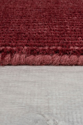 Wollen Vloerkleed Elements -  Bordeauxrood