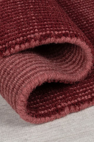 Wollen Vloerkleed Elements -  Bordeauxrood