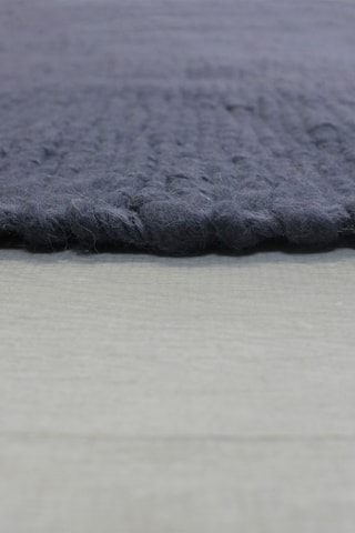 Wollen Vloerkleed Chunky -  Blauw